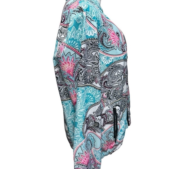 Chico’s UPF Neema Paisley Jacket Size 8/10 (M) - Picture 4 of 15